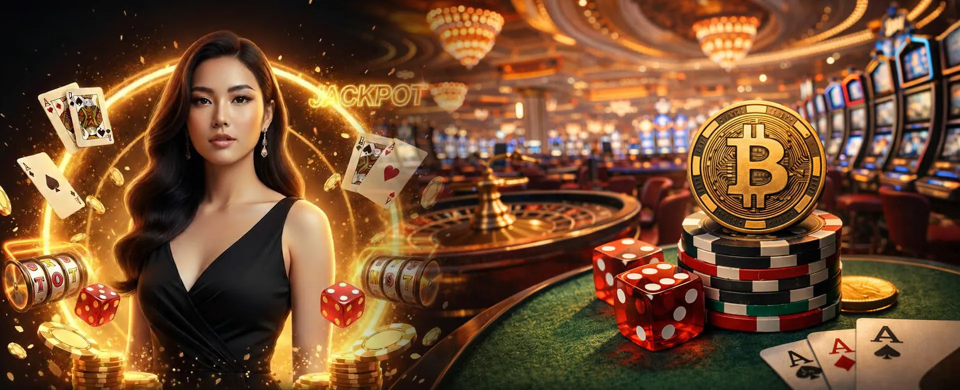 Background with casino lights and slot machines at 8k8 17